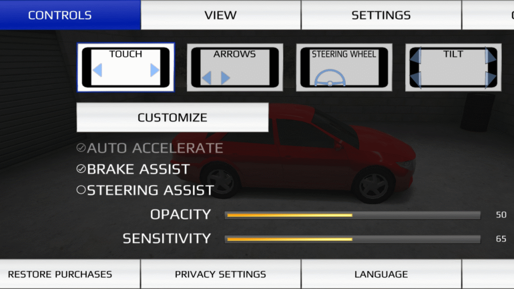 Rally Fury MOD APK control options